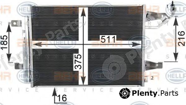 HELLA part 8FC351304-761 (8FC351304761) Condenser, air conditioning