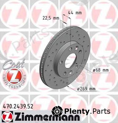  ZIMMERMANN part 470.2439.52 (470243952) Brake Disc