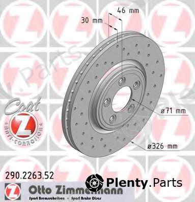  ZIMMERMANN part 290.2263.52 (290226352) Brake Disc