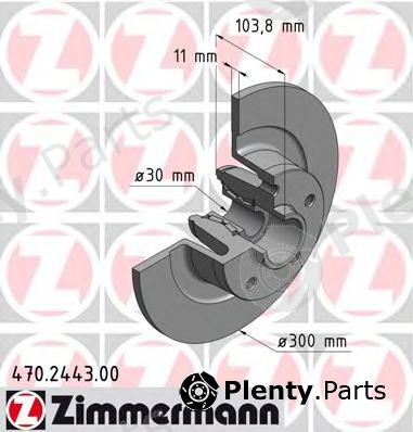  ZIMMERMANN part 470.2443.00 (470244300) Brake Disc