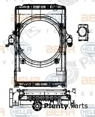  HELLA part 8MK376722-211 (8MK376722211) Cooler Module