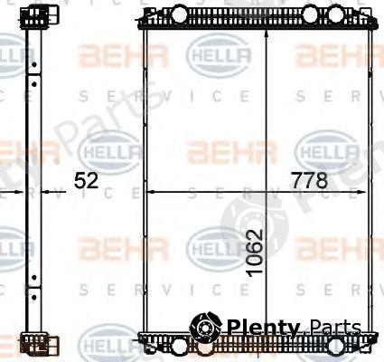  HELLA part 8MK376761-571 (8MK376761571) Radiator, engine cooling