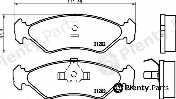  HELLA part 8DB355007-391 (8DB355007391) Brake Pad Set, disc brake