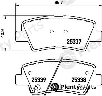  HELLA part 8DB355019-981 (8DB355019981) Brake Pad Set, disc brake