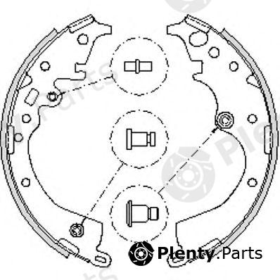  REMSA part 4239.00 (423900) Brake Shoe Set