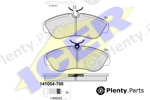  ICER part 141054 Brake Pad Set, disc brake