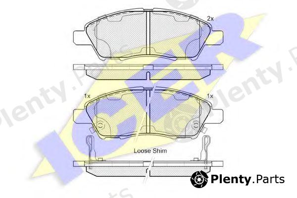  ICER part 182073 Brake Pad Set, disc brake