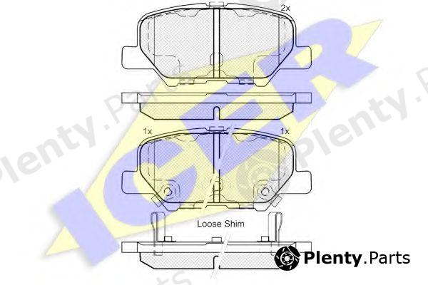  ICER part 182118 Brake Pad Set, disc brake