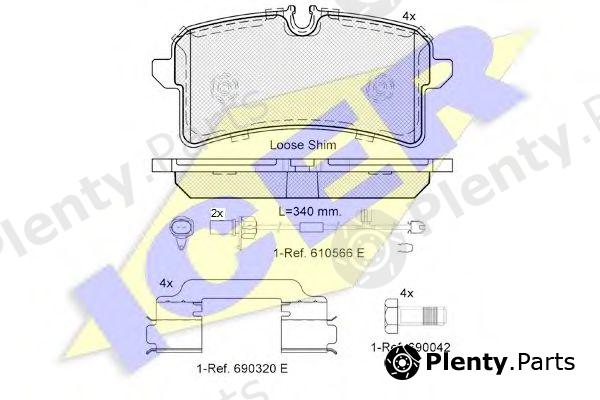  ICER part 182159 Brake Pad Set, disc brake