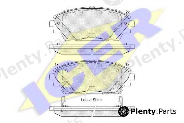  ICER part 182171 Brake Pad Set, disc brake