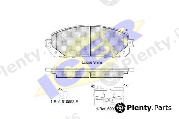  ICER part 182177 Brake Pad Set, disc brake