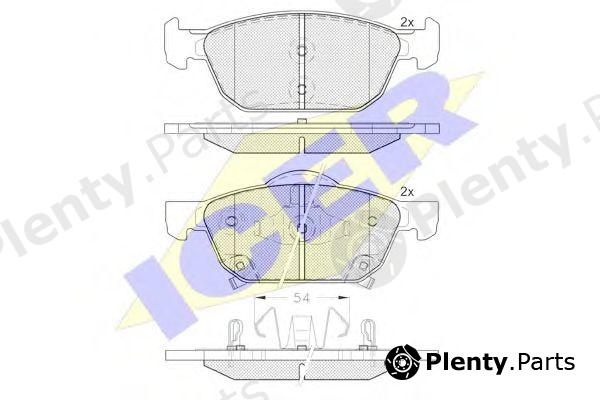  ICER part 182183 Brake Pad Set, disc brake