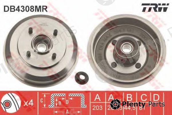  TRW part DB4308MR Brake Drum