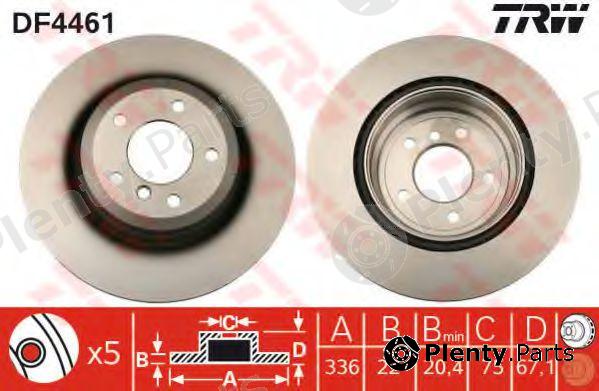  TRW part DF4461 Brake Disc