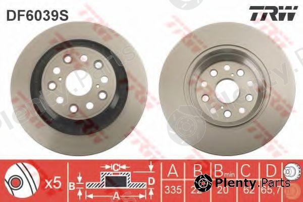  TRW part DF6039S Brake Disc