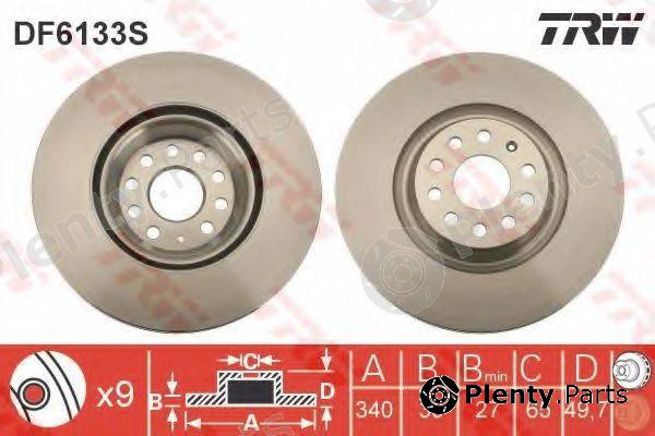  TRW part DF6133S Brake Disc