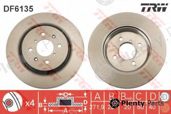  TRW part DF6135 Brake Disc