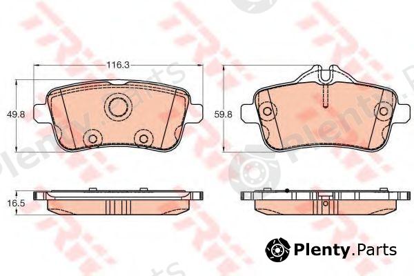  TRW part GDB1947 Brake Pad Set, disc brake
