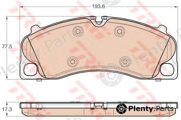  TRW part GDB1952 Brake Pad Set, disc brake
