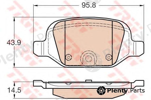  TRW part GDB1981 Brake Pad Set, disc brake