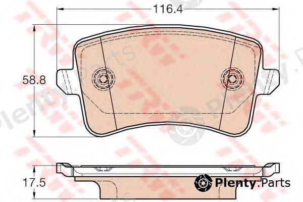  TRW part GDB2000 Brake Pad Set, disc brake