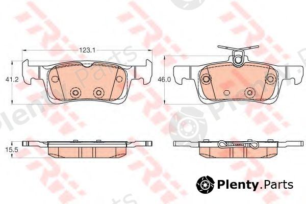  TRW part GDB2037 Brake Pad Set, disc brake