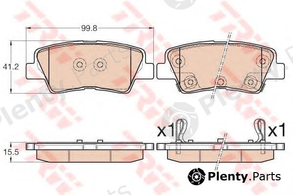  TRW part GDB3569 Brake Pad Set, disc brake