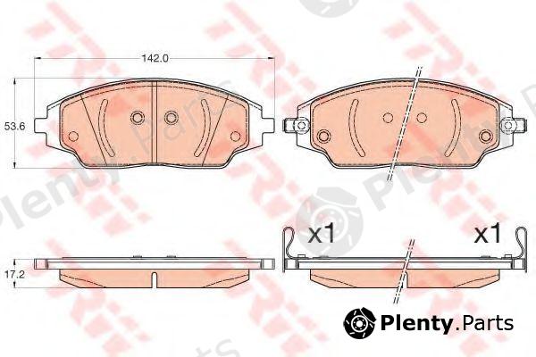  TRW part GDB3579 Brake Pad Set, disc brake