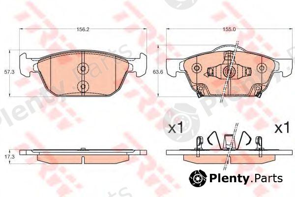  TRW part GDB3600 Brake Pad Set, disc brake