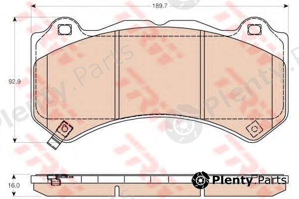  TRW part GDB4450 Brake Pad Set, disc brake