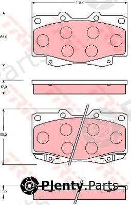  TRW part GDB7222 Brake Pad Set, disc brake