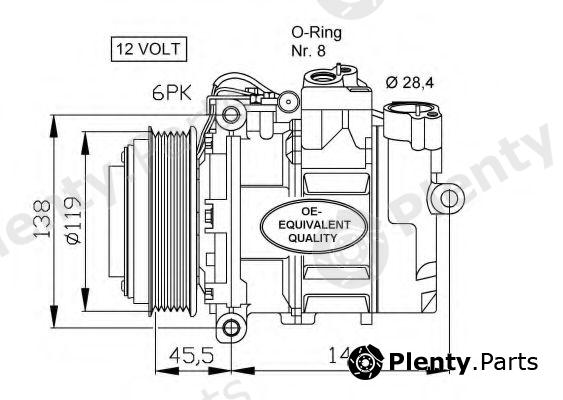  NRF part 32053 Compressor, air conditioning