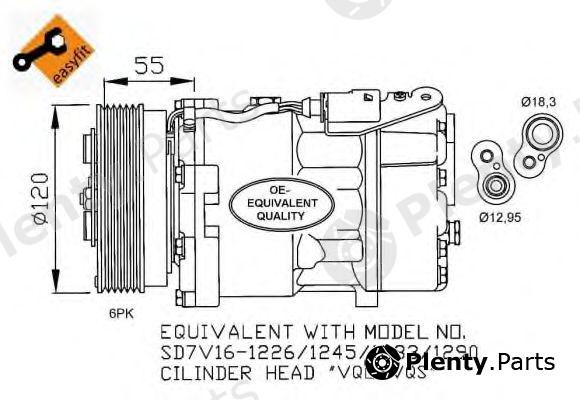  NRF part 32255 Compressor, air conditioning