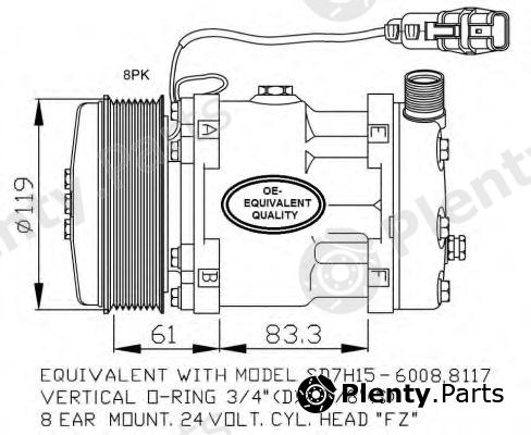  NRF part 32706 Compressor, air conditioning