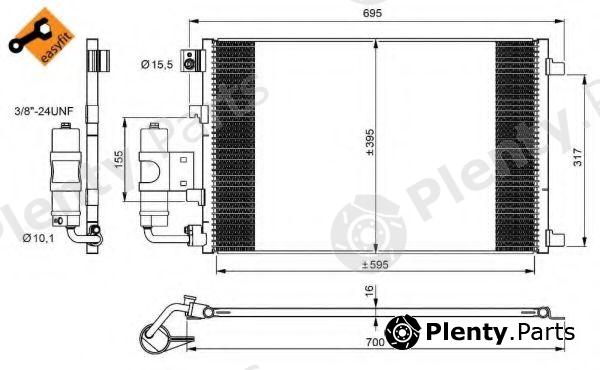  NRF part 350042 Condenser, air conditioning