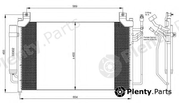  NRF part 35881 Condenser, air conditioning