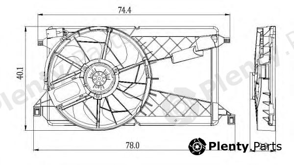  NRF part 47291 Fan, radiator
