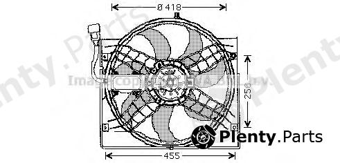  AVA QUALITY COOLING part BW7525 Fan, radiator