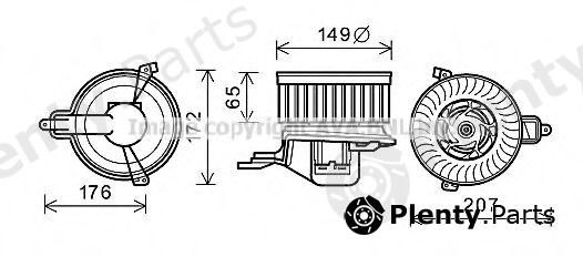  AVA QUALITY COOLING part CN8511 Electric Motor, interior blower