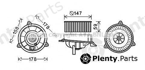  AVA QUALITY COOLING part FD8495 Electric Motor, interior blower