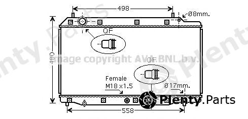  AVA QUALITY COOLING part HD2215 Radiator, engine cooling