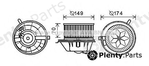  AVA QUALITY COOLING part VW8342 Electric Motor, interior blower