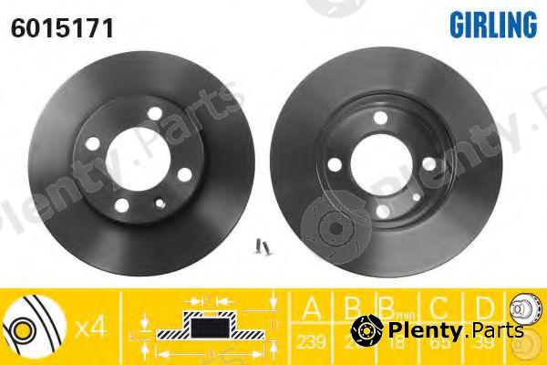  GIRLING part 6015171 Brake Disc