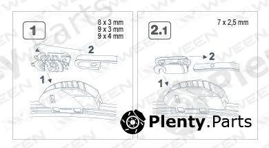  WEEN part 100-6016 (1006016) Wiper Blade