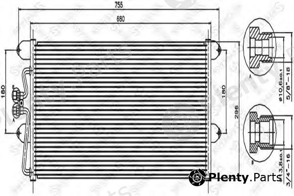  STELLOX part 10-45315-SX (1045315SX) Condenser, air conditioning