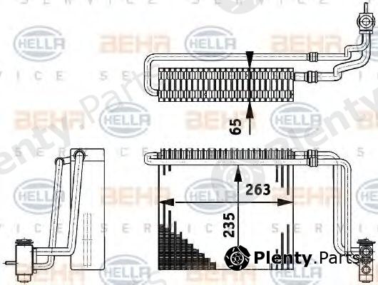  BEHR part 8FV351211-741 (8FV351211741) Evaporator, air conditioning