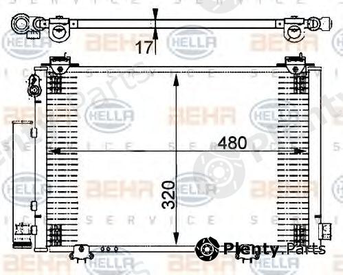  BEHR part 8FC351302-201 (8FC351302201) Condenser, air conditioning