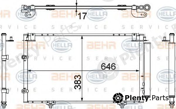  BEHR part 8FC351307-391 (8FC351307391) Condenser, air conditioning