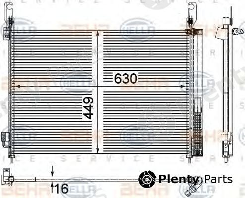  BEHR part 8FC351309-361 (8FC351309361) Condenser, air conditioning