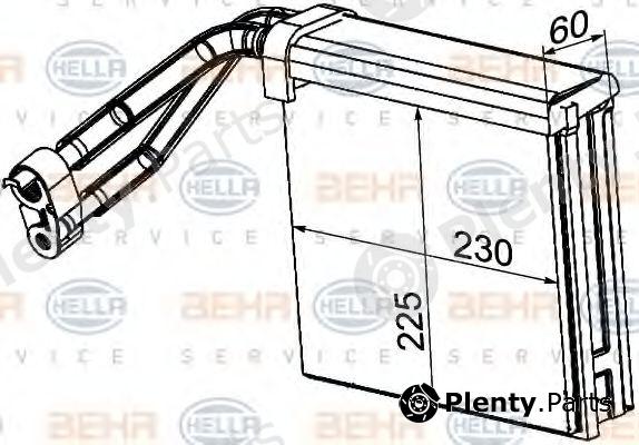  BEHR part 8FV351330-731 (8FV351330731) Evaporator, air conditioning